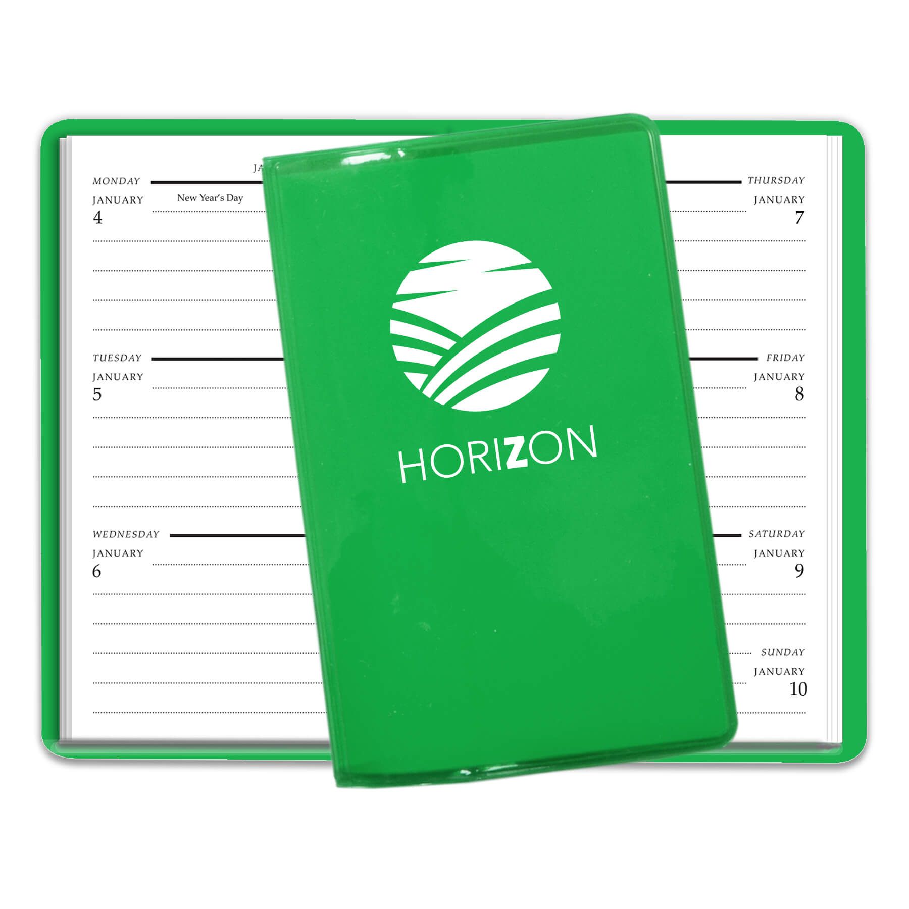 Translucent Green Imprinted